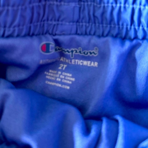 Girls Champion Running Shorts Purple/Lime SZ 2T - Picture 6 of 8